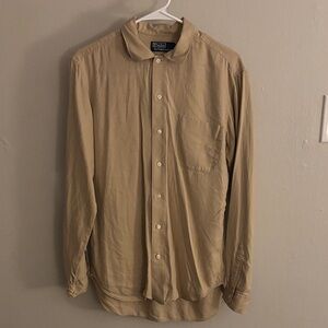Brooks Brothers Tan Button-Down Shirt